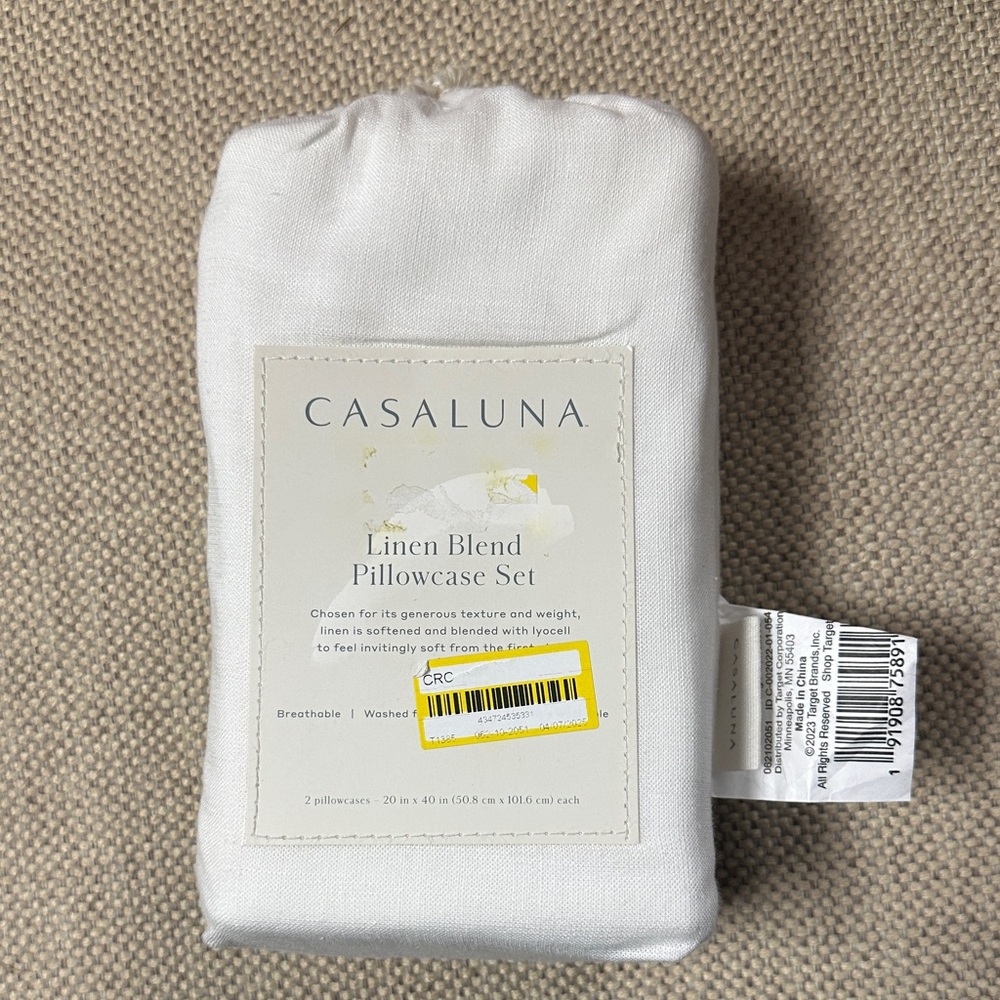 Casaluna Linen Blend Pillowcase Set